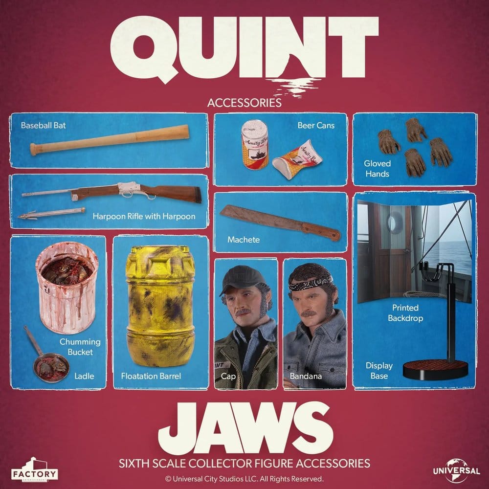 Les Dents de la mer figurine 1/6 Quint 30 cm