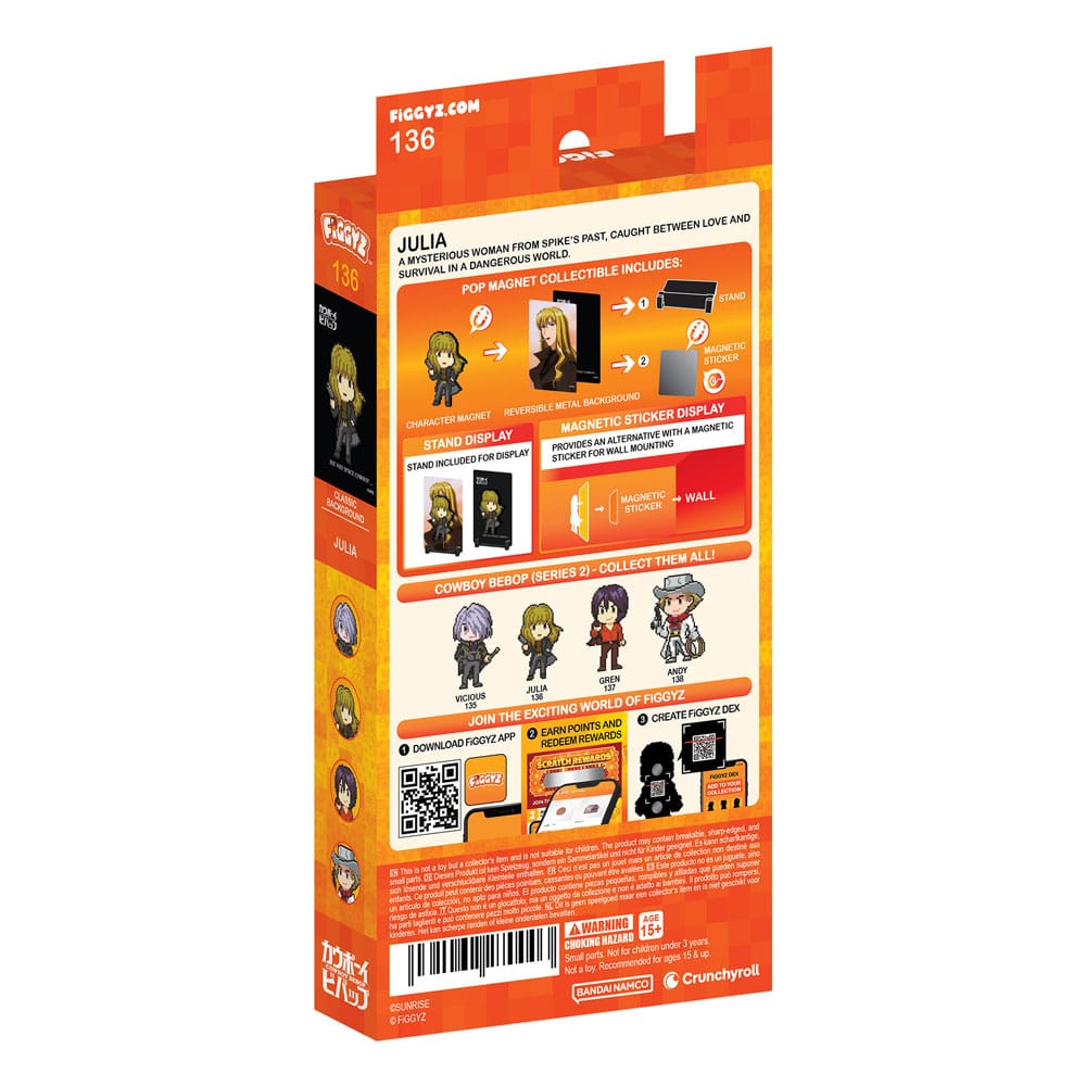 Cowboy Bebop magnet à collectionner FiGGYZ Julia 11 cm
