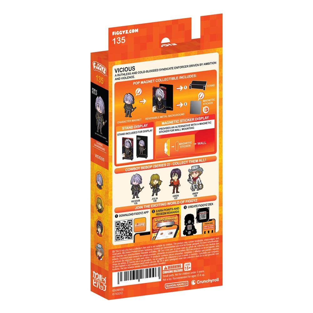 Cowboy Bebop magnet à collectionner FiGGYZ Vicious 11 cm