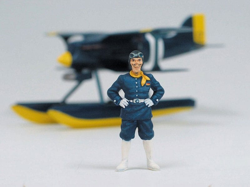 Porco Rosso Maquette avec figurine 1/48 Curtiss R3C-0 Hydravion & Curtis