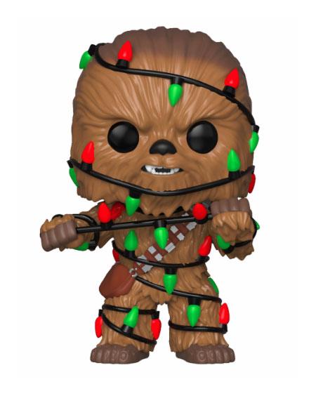 Star Wars POP! Vinyl Bobble Head Holiday Chewbacca with Lights 9 cm