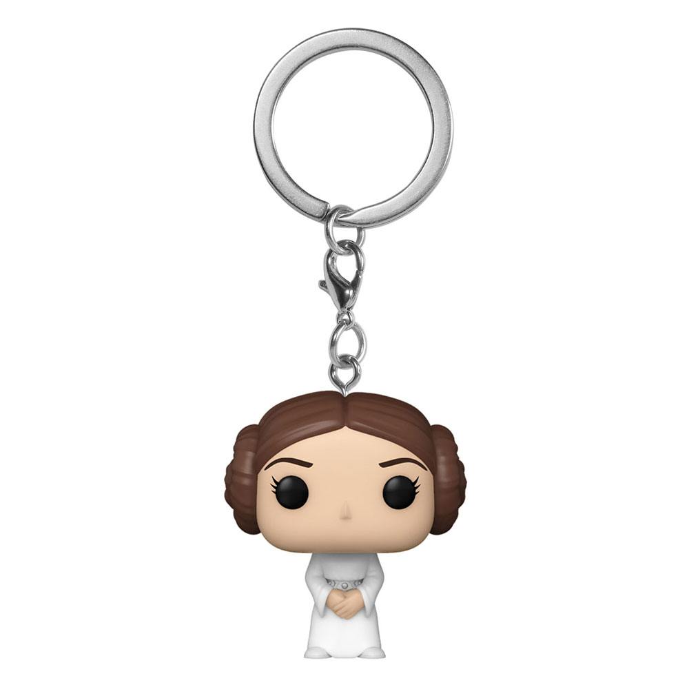 Star Wars présentoir porte-clés Pocket POP! Vinyl Leia 4 cm (12)