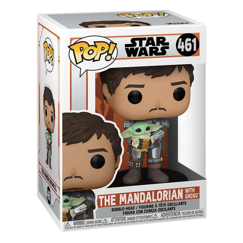 Star Wars The Mandalorian POP! TV Vinyl Figurine The Mandalorian & Grogu 9 cm