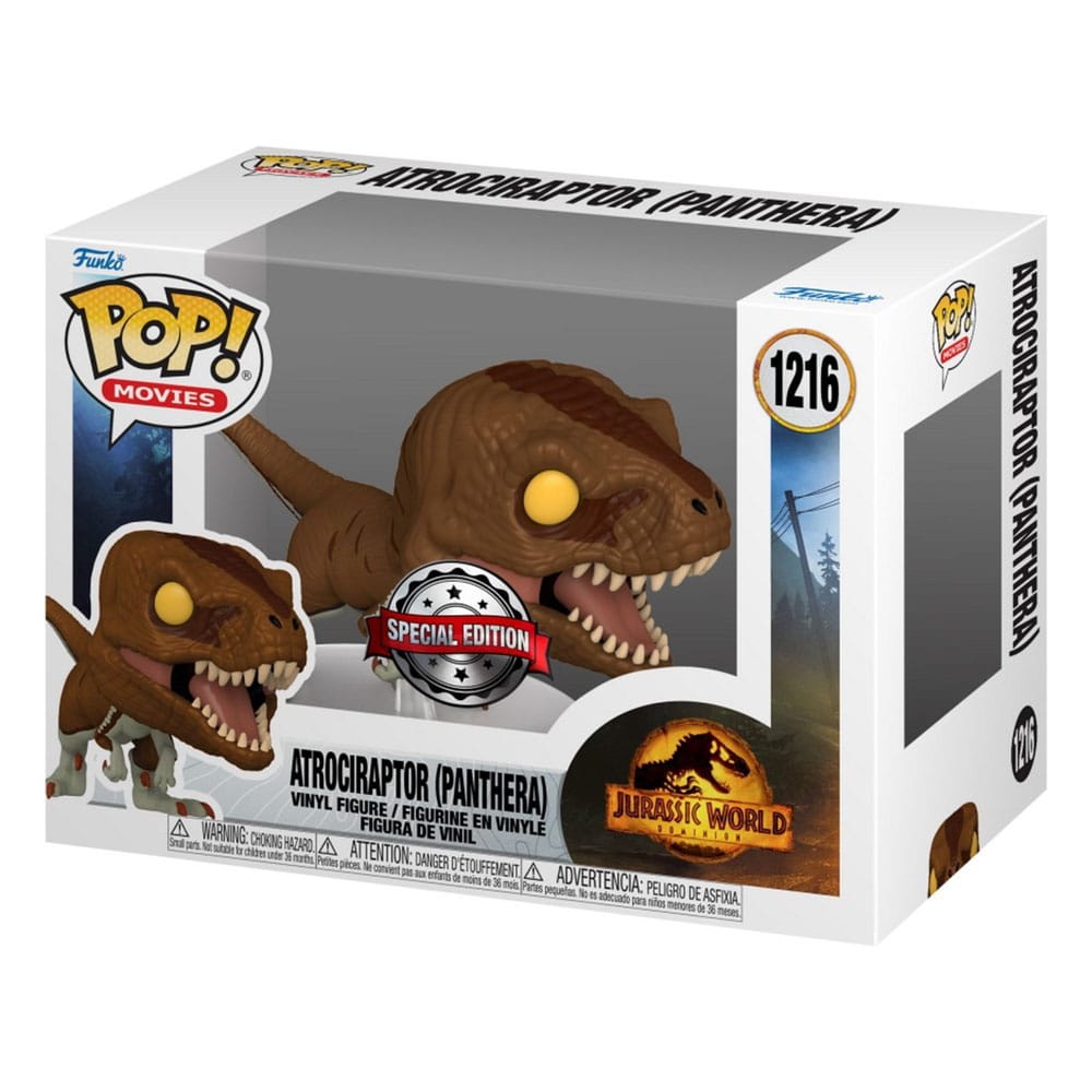 Jurassic Park POP! Movies Vinyl figurine Atrociraptor (Panthera) Exclusive 9 cm