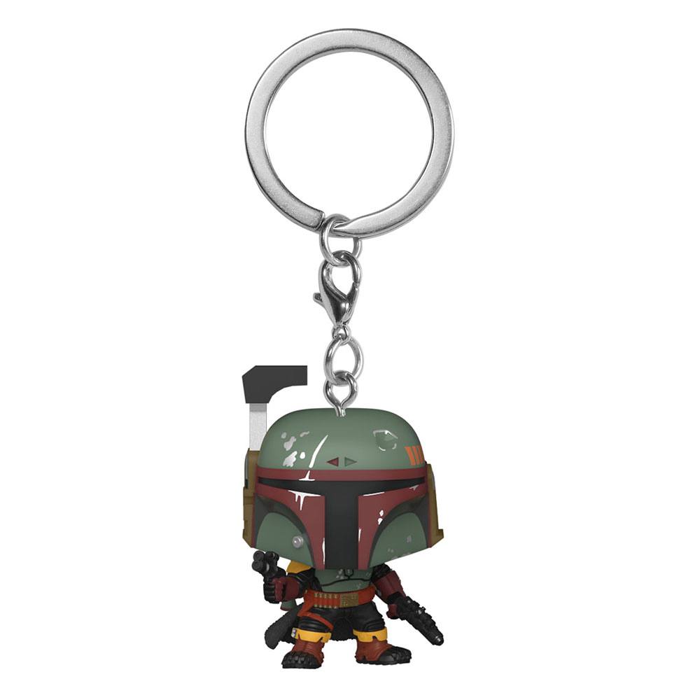 Star Wars The Book of Boba Fett présentoir porte-clés Pocket POP! Vinyl Boba Fett 4 cm (12)