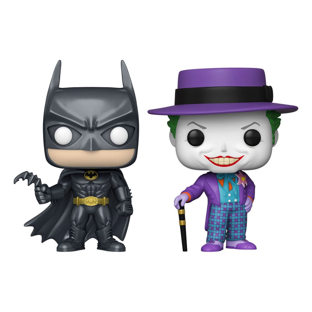 Batman (1989)pack 2 POP! Heroes Vinyl figurines Batman & The Joker 9 cm