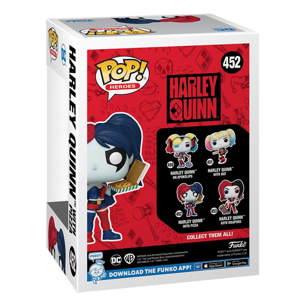 DC Comics: Harley Quinn Takeover POP! Heroes Vinyl figurine Harley with Pizza 9 cm