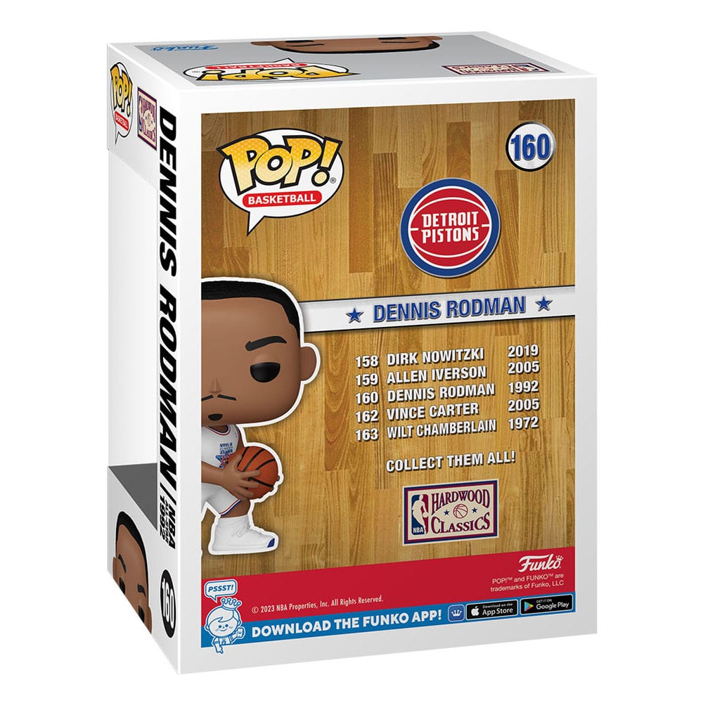 NBA Legends POP! Sports Vinyl Figurine Dennis Rodman (1992) 9 cm