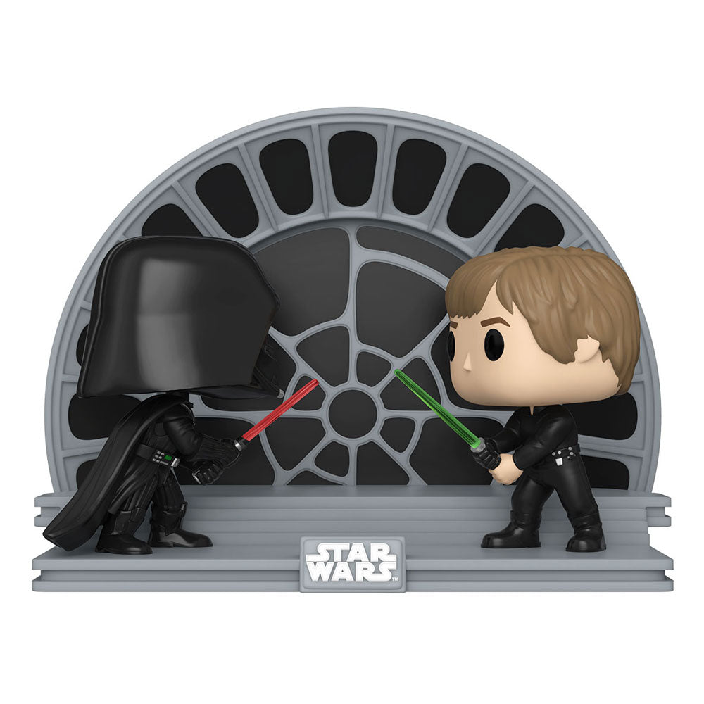 Star Wars Return of the Jedi 40th Anniversary pack 2 POP Moment! Vinyl figurines Luke vs Vader 9 cm