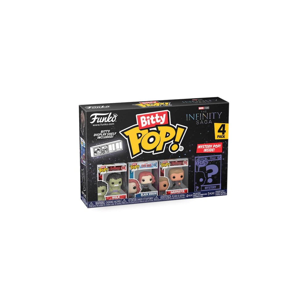 Marvel pack 4 figurines Bitty POP! Vinyl Hulk 2,5 cm