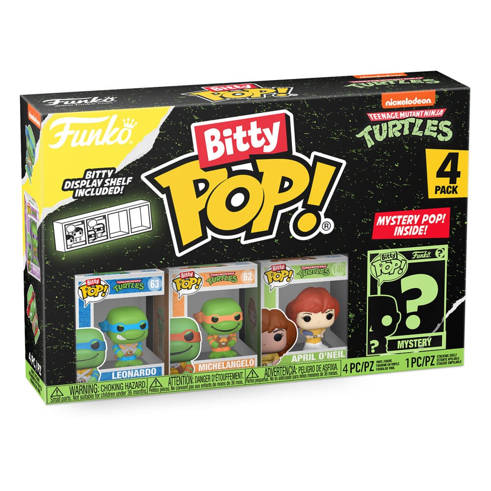 Les Tortues ninja pack 4 figurines Bitty POP! Vinyl Leonardo 2,5 cm