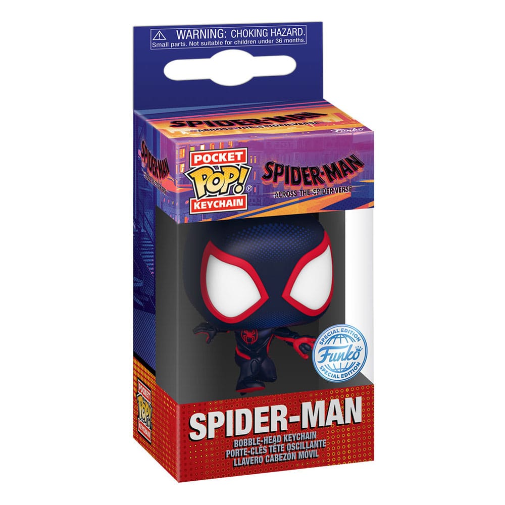 Spider-Man: Across the Spider-Verse présentoir porte-clés Pocket POP! Vinyl Spider-Man 4 cm (12)