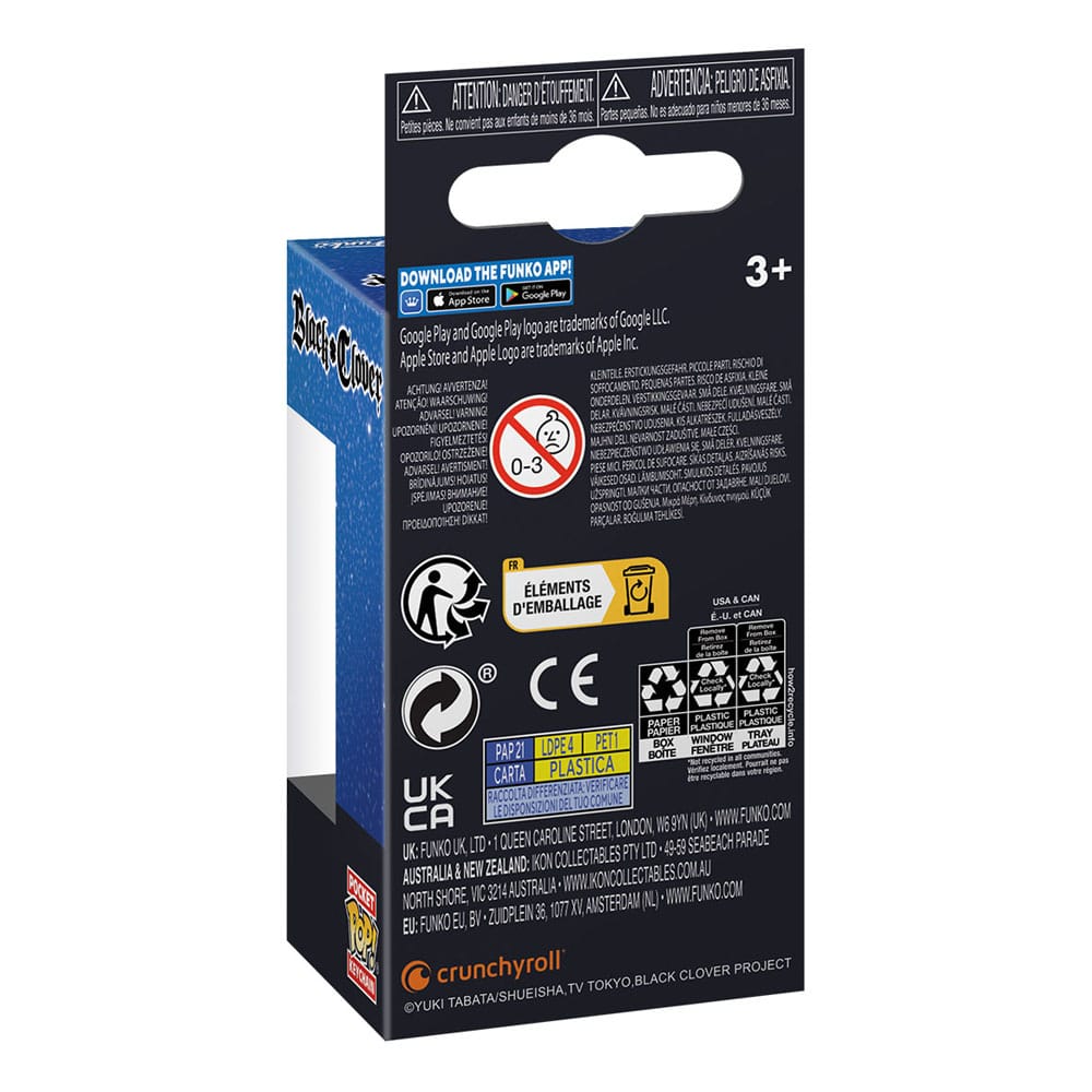 Black Clover présentoir porte-clés Pocket POP! Vinyl Yami 4 cm (12)