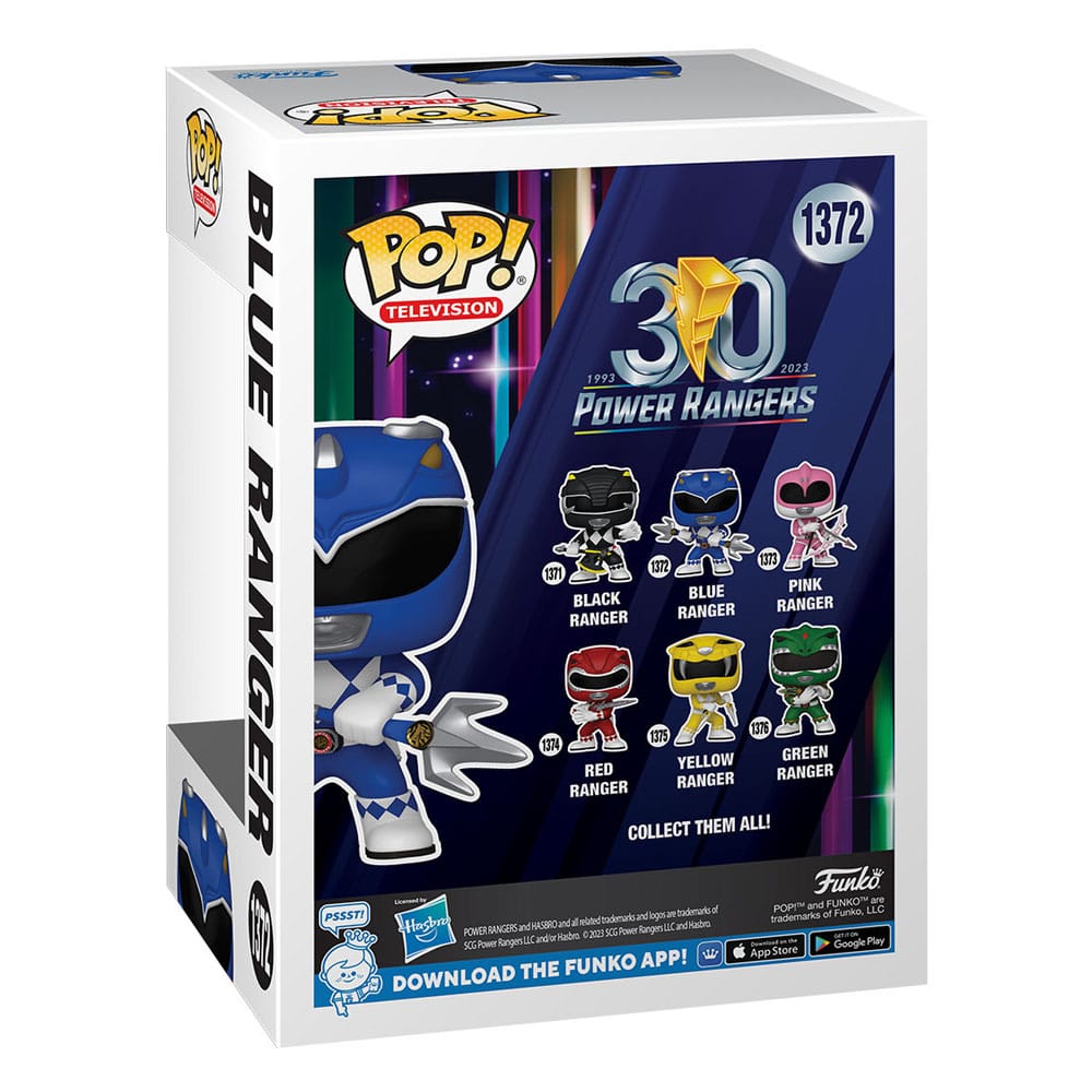 Power Rangers 30th Figurine POP! TV Vinyl Blue Ranger 9 cm