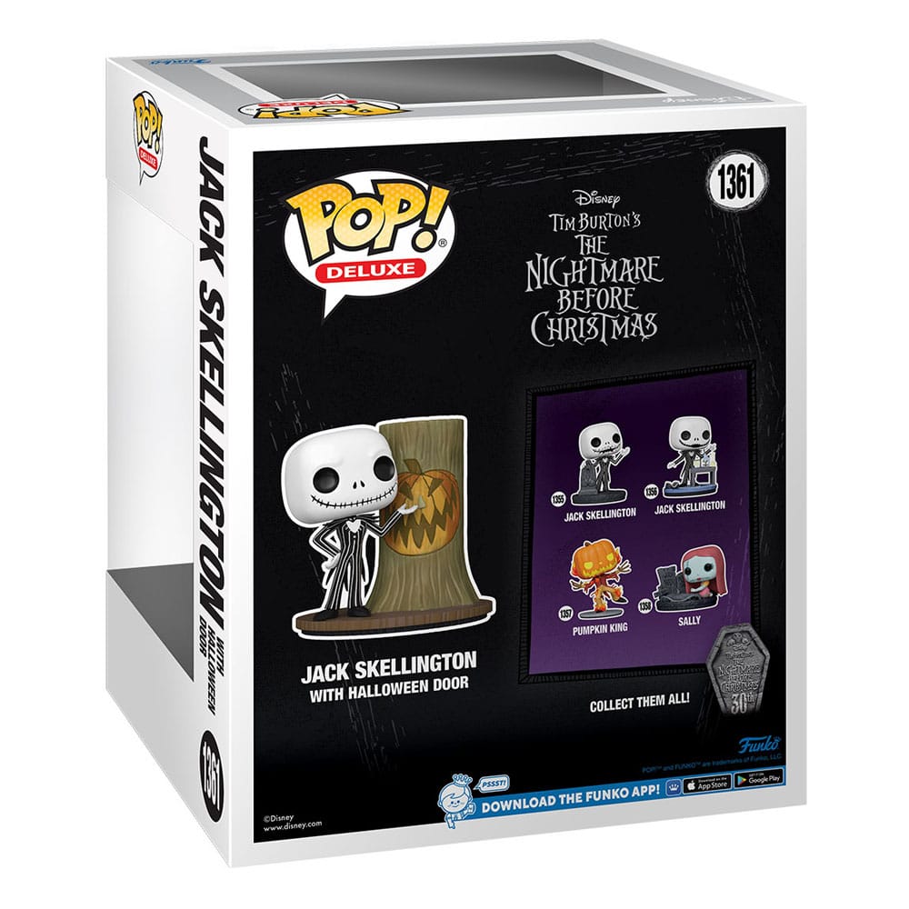 L´étrange Noël de Mr. Jack 30th POP! Deluxe Vinyl figurine Jack w/H.Town Door 9 cm