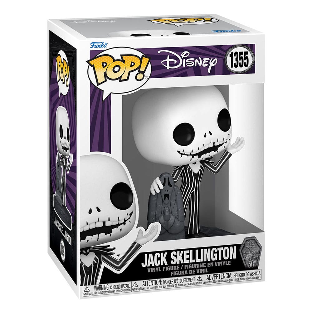 L´étrange Noël de Mr. Jack 30th POP! Disney Vinyl figurine Jack w/Gravestone 9 cm