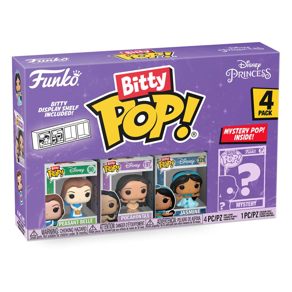 Disney Princesses pack 4 figurines Bitty POP! Vinyl Belle 2,5 cm