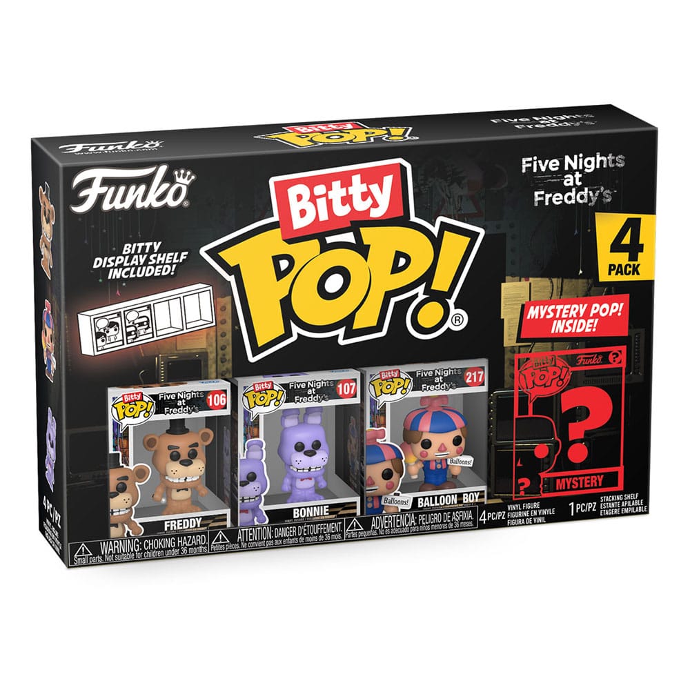 Five Nights at Freddy's pack 4 figurines Bitty POP! Vinyl Freddy 2,5 cm