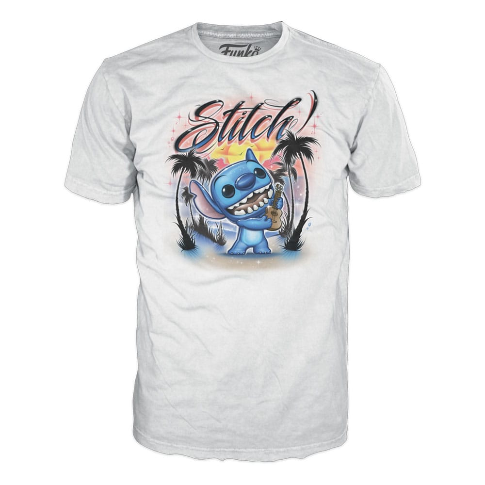 Funko Pop! & Tee: Lilo & Stitch - Ukulele Stitch (Flocked) - L