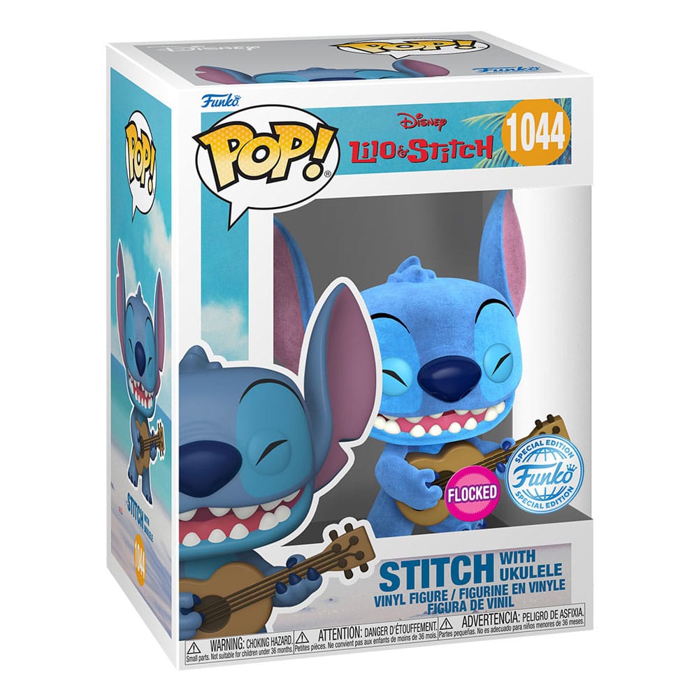 Funko Pop! & Tee: Lilo & Stitch - Ukulele Stitch (Flocked) - L