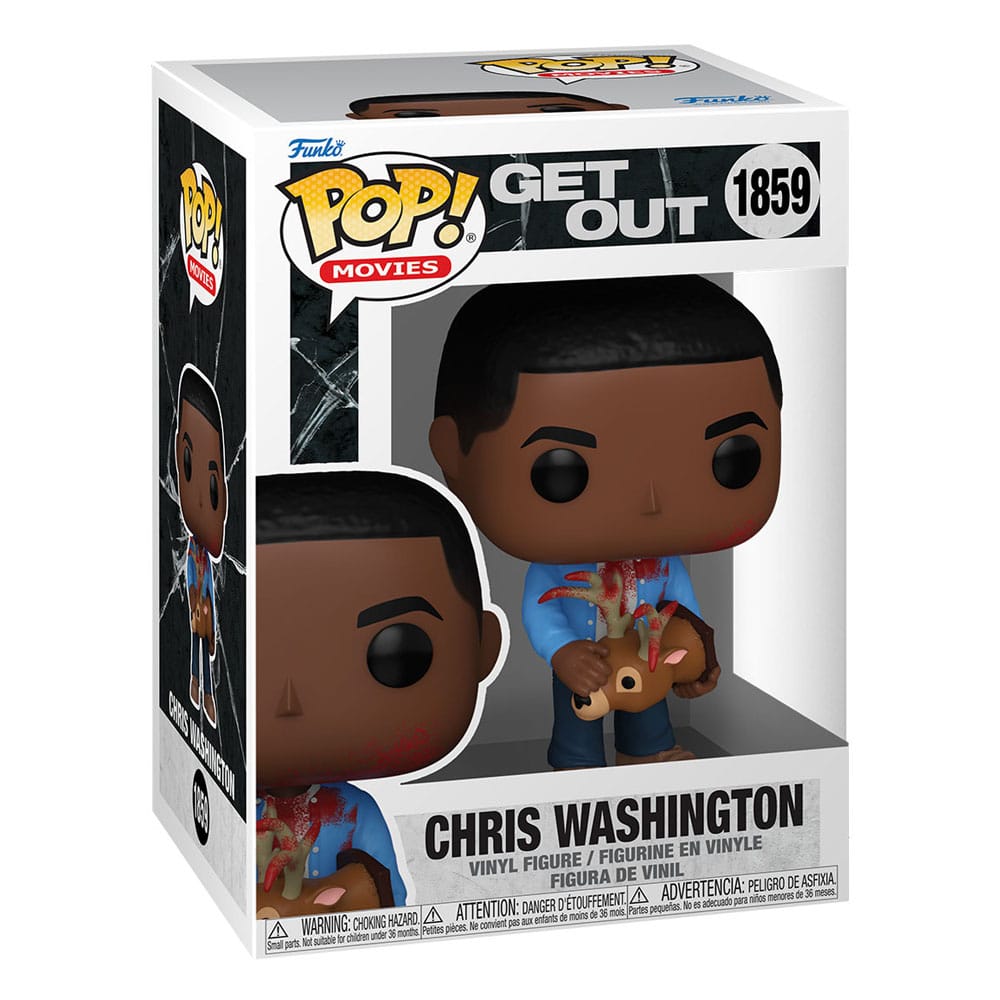 Jordan Peele POP! Movies Vinyl figurine Get Out - Chris Washington w/Deer 9 cm