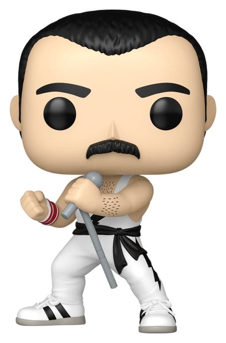 Queen POP! Rocks Vinyl figurine Freddie Mercury (white singlet) 9 cm