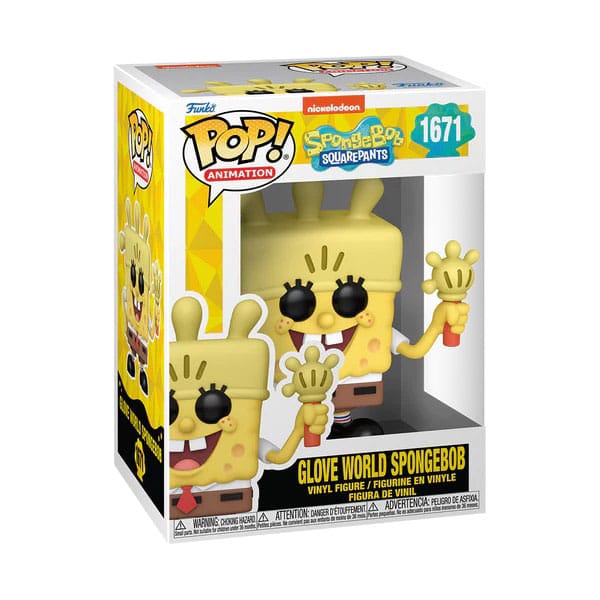 Bob l´éponge 25th Anniversary POP! Vinyl figurine SB w/ Glove Light 9 cm