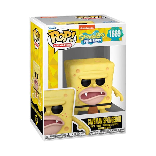 Bob l´éponge 25th Anniversary POP! Vinyl figurine Caveman SB 9 cm