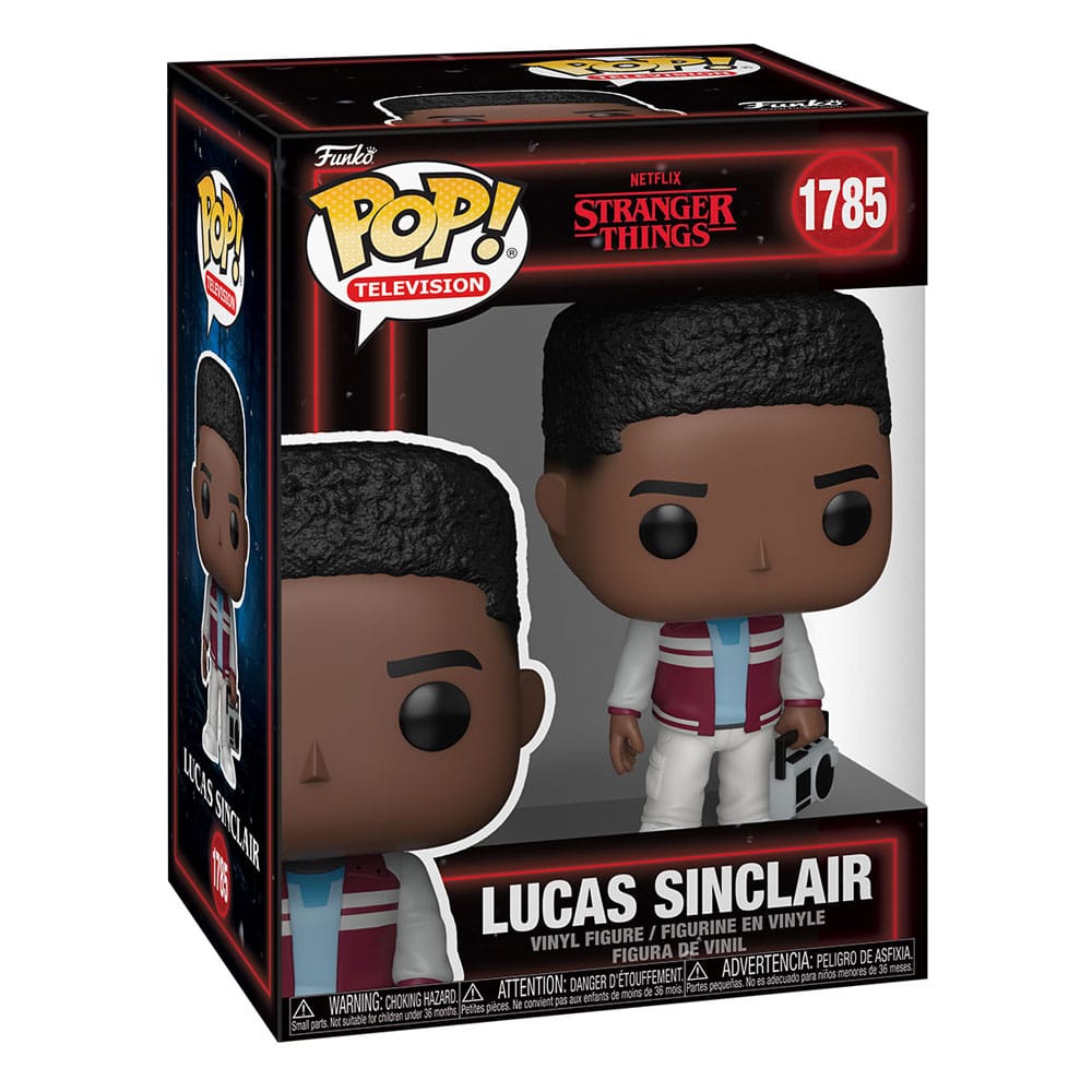 Stranger Things POP! Television Vinyl figurines Lucas Sinclair with Boombox 9 cm