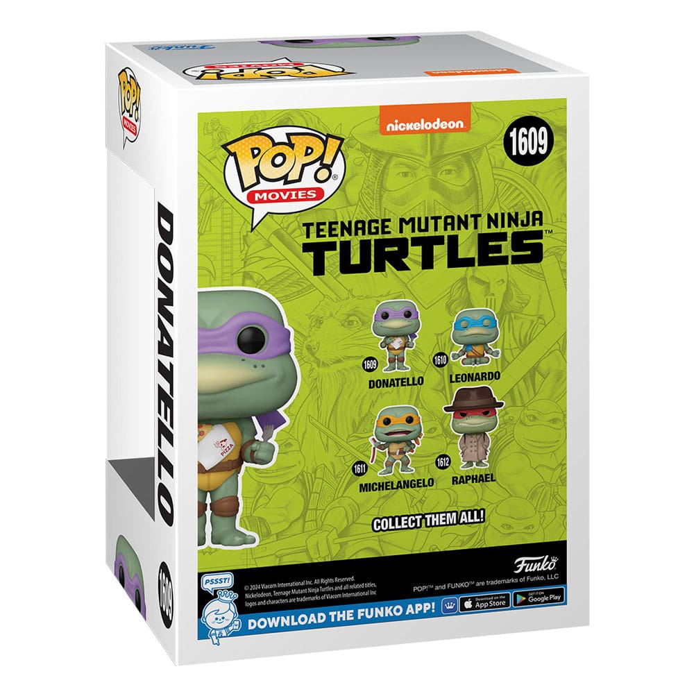 Tortues Ninja POP! Movies Vinyl figurine Donatello w/Napkin 9 cm
