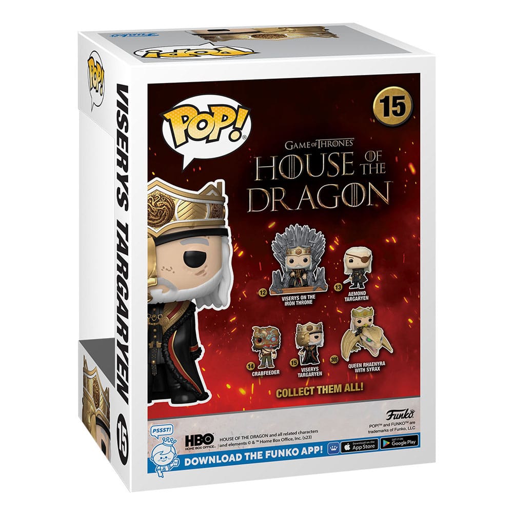 House of the Dragon assortiment POP! TV Vinyl figurines Masked Viserys 9 cm (6)