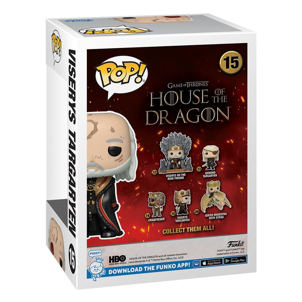 House of the Dragon assortiment POP! TV Vinyl figurines Masked Viserys 9 cm (6)