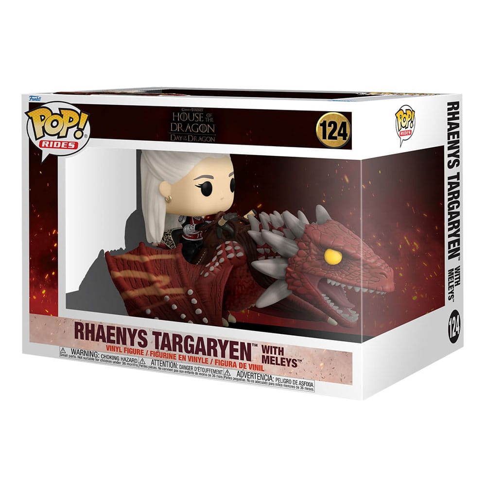 House of the Dragon POP! Rides Deluxe Vinyl figurine Rhaenys Targaryen with Meleys 9 cm