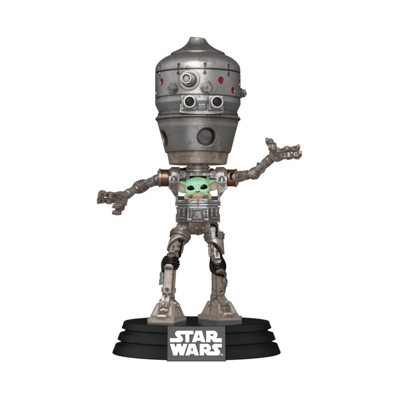 Funko Pop! Deluxe: Star Wars: The Mandalorian - IG-12 with Grogu
