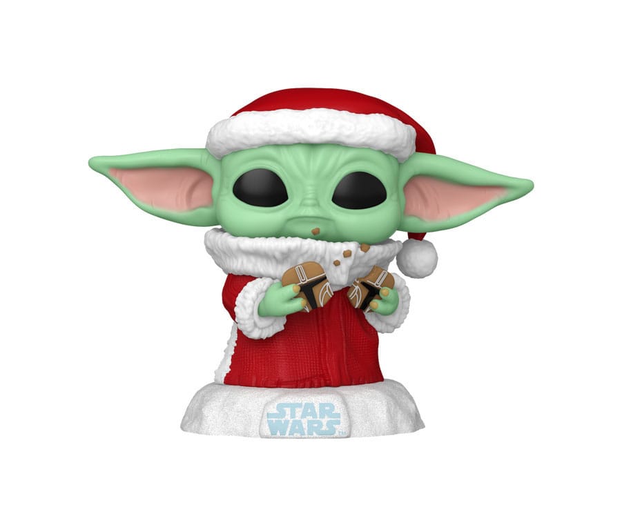 Funko Pop! Star Wars: The Mandalorian Holiday - Grogu (with Cookie)