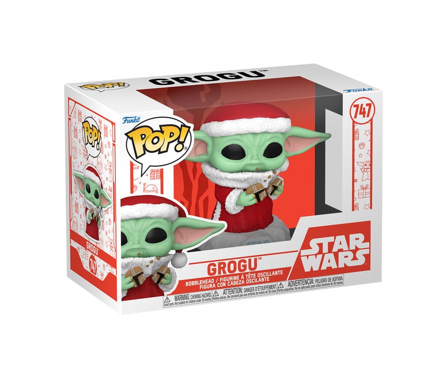 Funko Pop! Star Wars: The Mandalorian Holiday - Grogu (with Cookie)