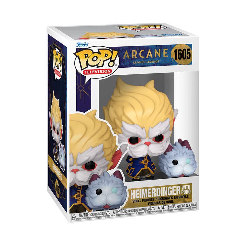 Arcane League of Legends POP! Vinyl figurine Heimerdinger w/Poro 9 cm