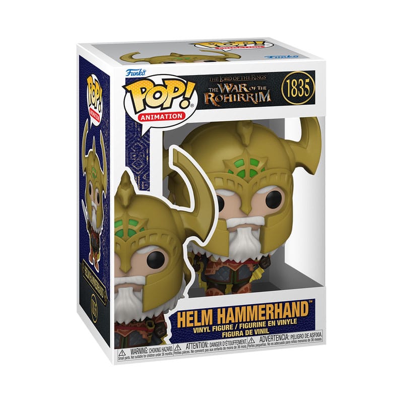 Le Seigneur des Anneaux : La Guerre des Rohirrim POP! Movies Vinyl figurine Helm Hammerhand 9 cm