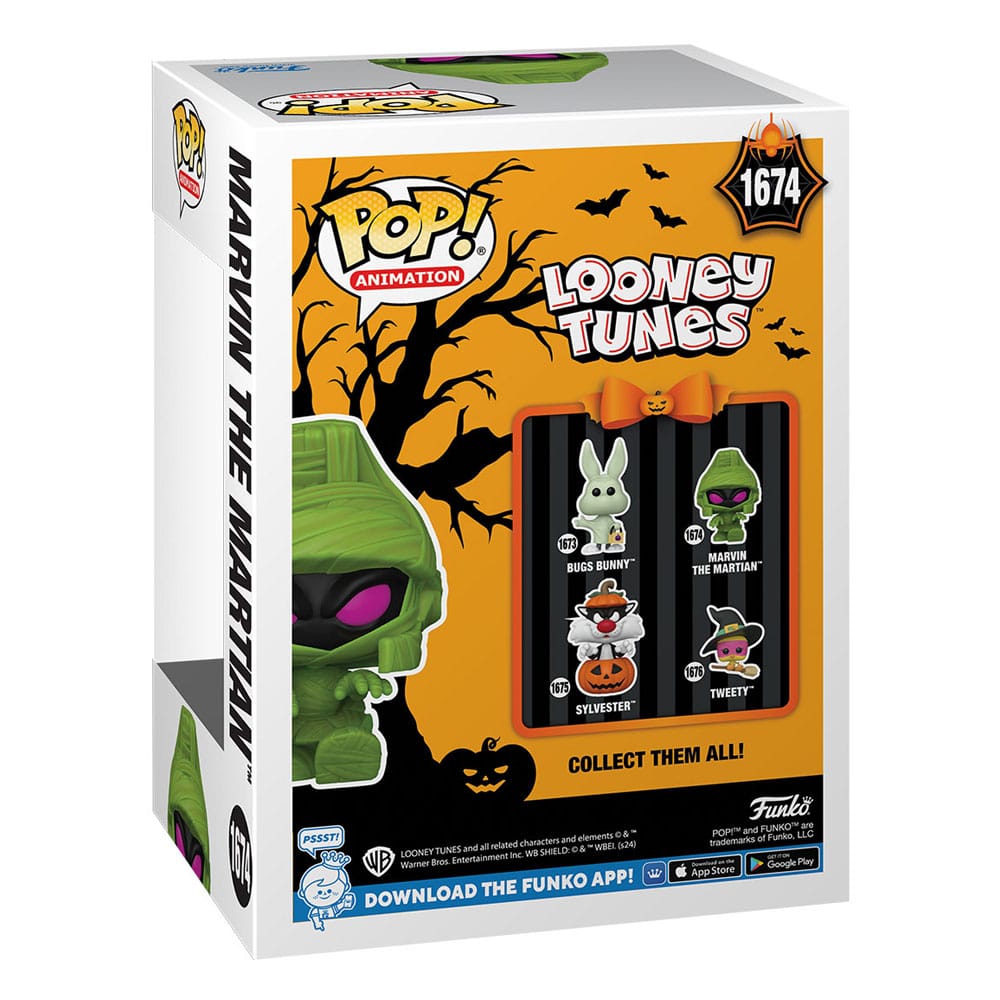 Looney Tunes Figurine POP! Television Vinyl Halloween Marvin(Mummy) 9 cm