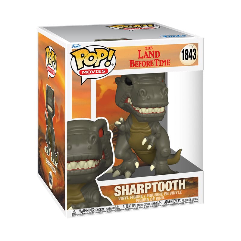 Le Petit Dinosaure et la Vallée des merveilles Figurine Super Sized POP! Vinyl Sharptooth 15 cm