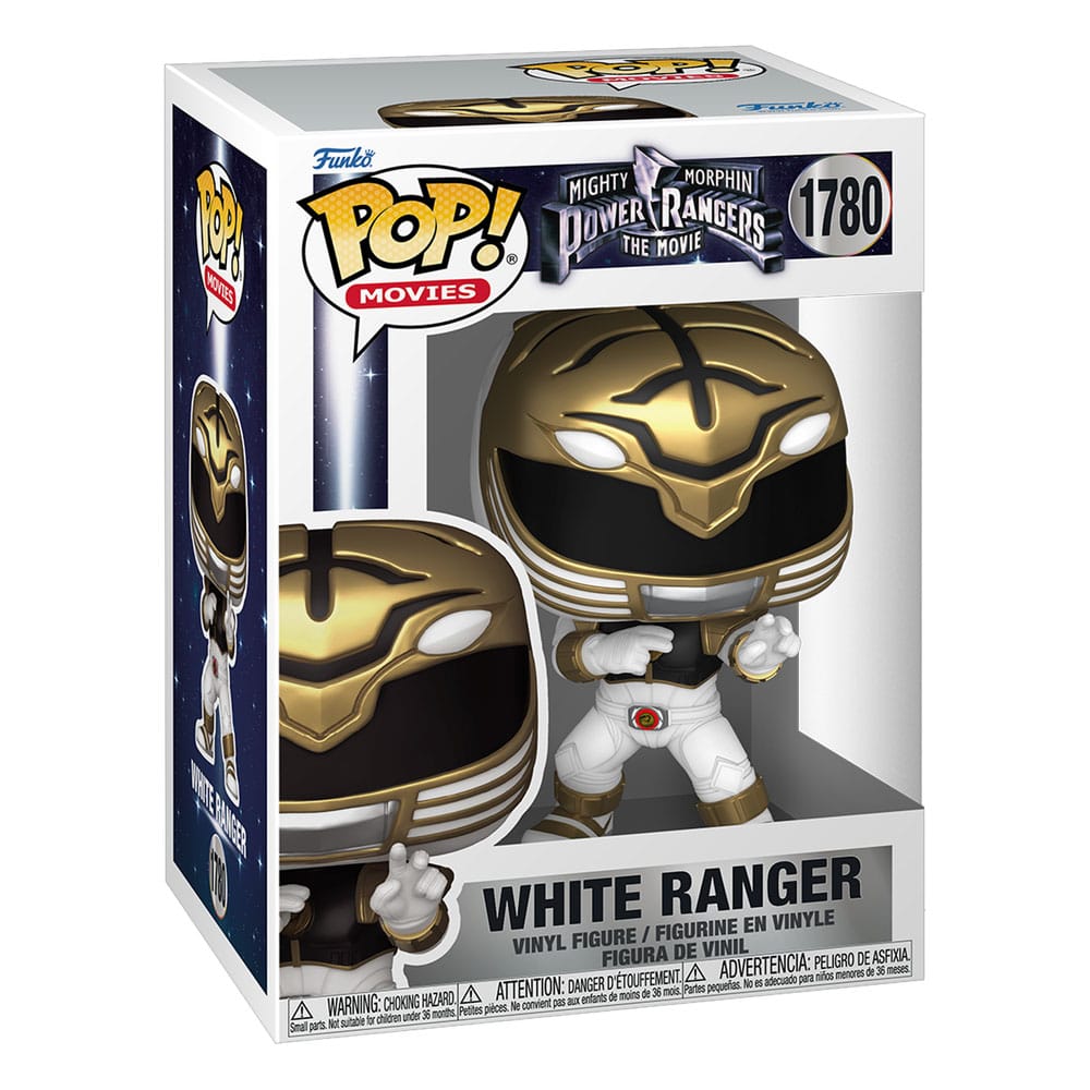 Power Rangers, le film POP! Movies Vinyl figurines White Ranger 9 cm