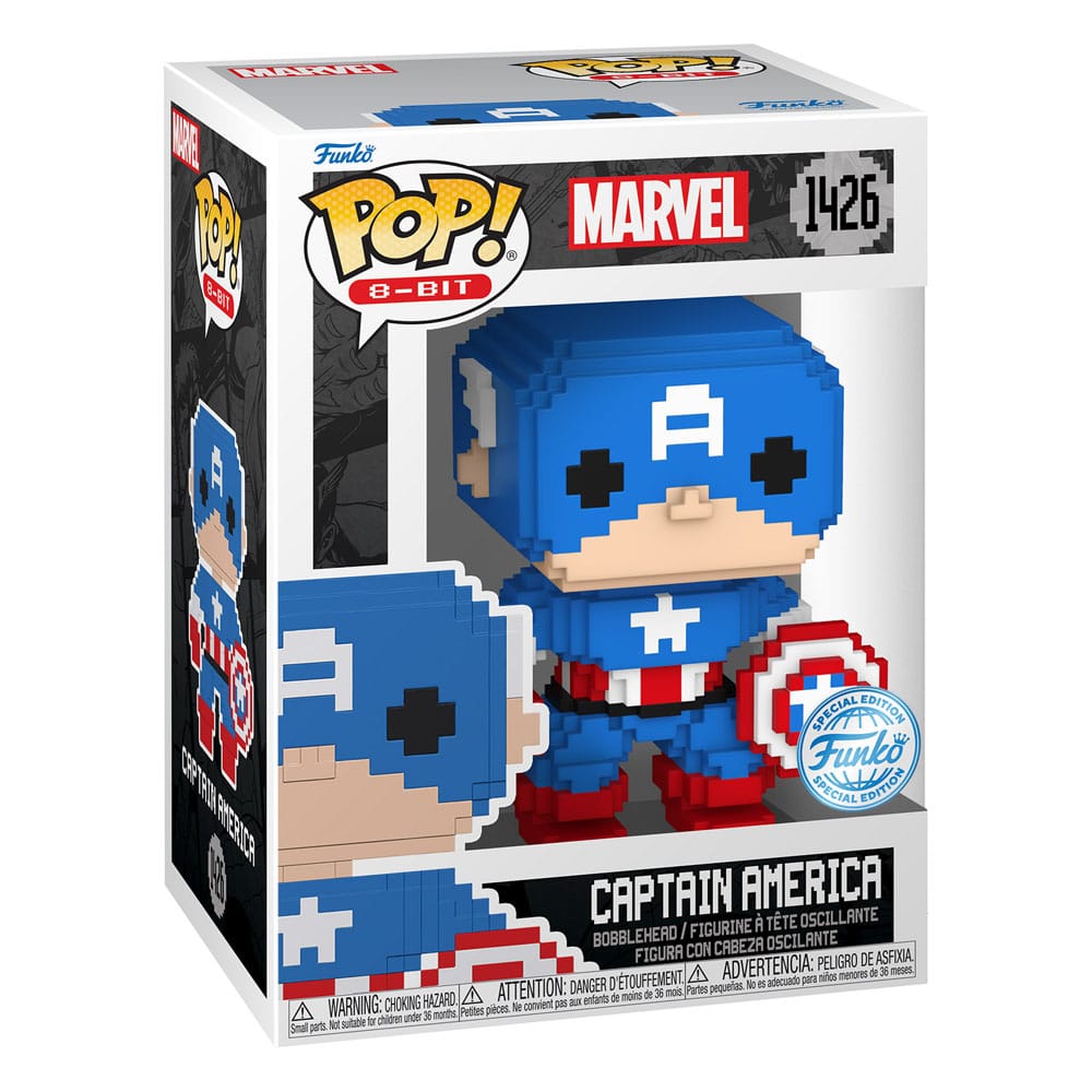 Marvel POP! 8-Bit Vinyl Figurine Captain America 9 cm