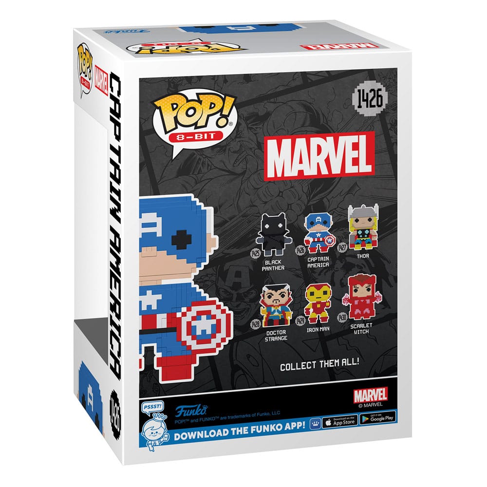 Marvel POP! 8-Bit Vinyl Figurine Captain America 9 cm