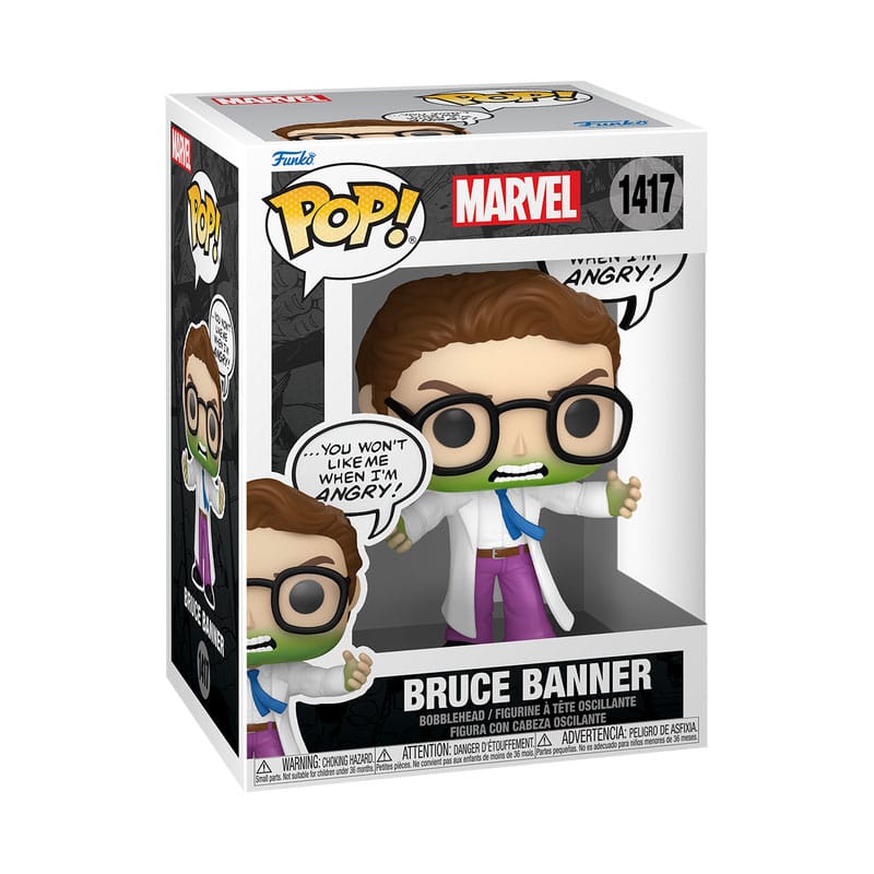 Marvel Comics POP! Marvel Vinyl figurine Bruce Banner(Don't Make me Angry) 9 cm