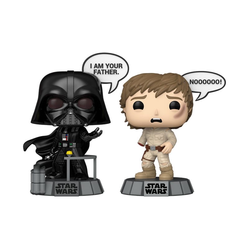 Star Wars: Sayings pack 2 POP! Vinyl figurines Vader & Luke 9 cm