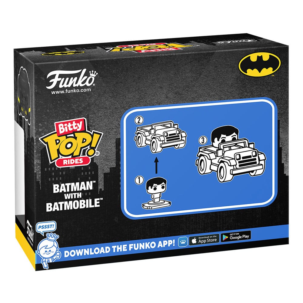 DC Comics Bitty POP! Rides Vinyl figurine Batman w/Batmobile 2,5 cm