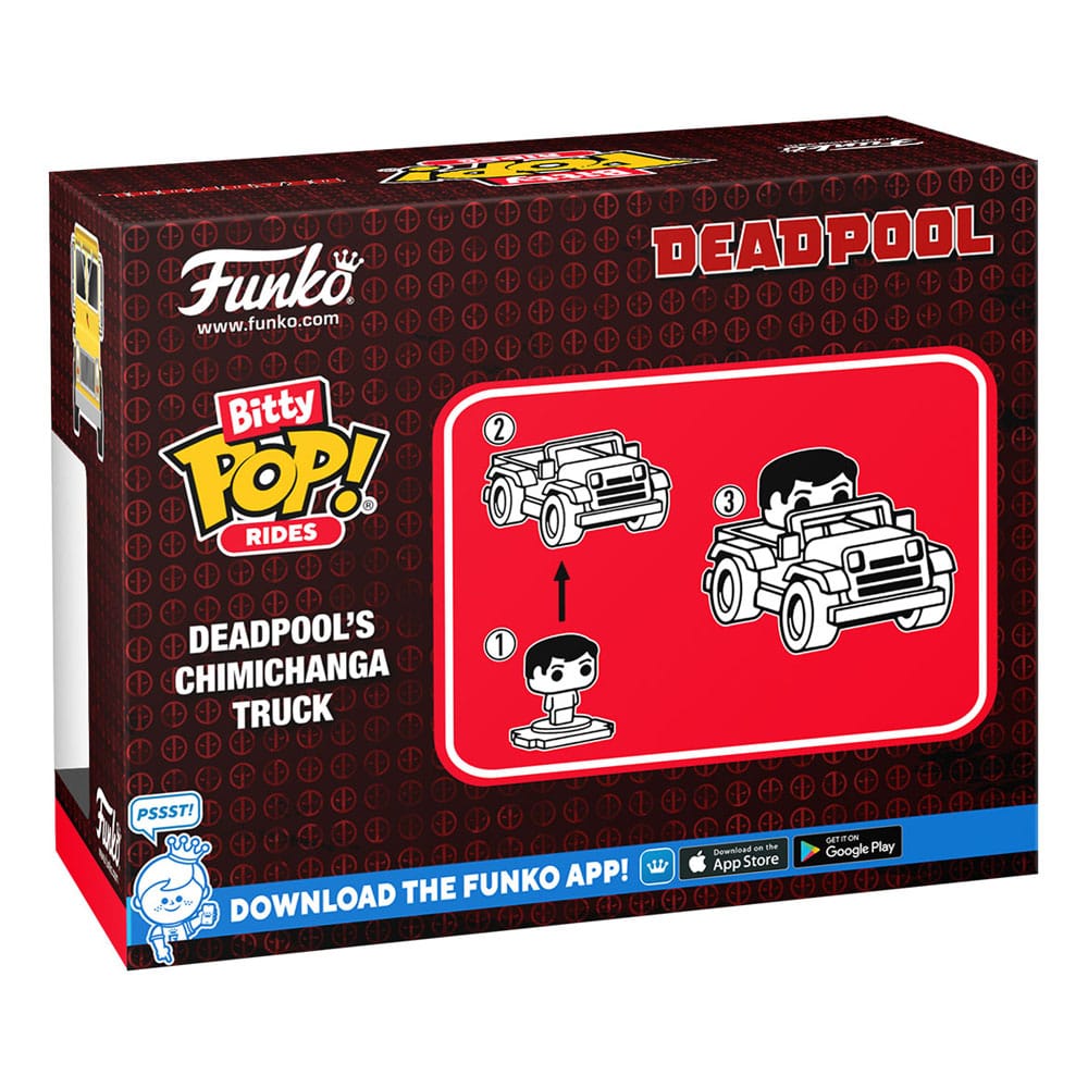 Marvel POP! Rides Vinyl figurine Deadpool w/Chimichanga Truck 2,5 cm