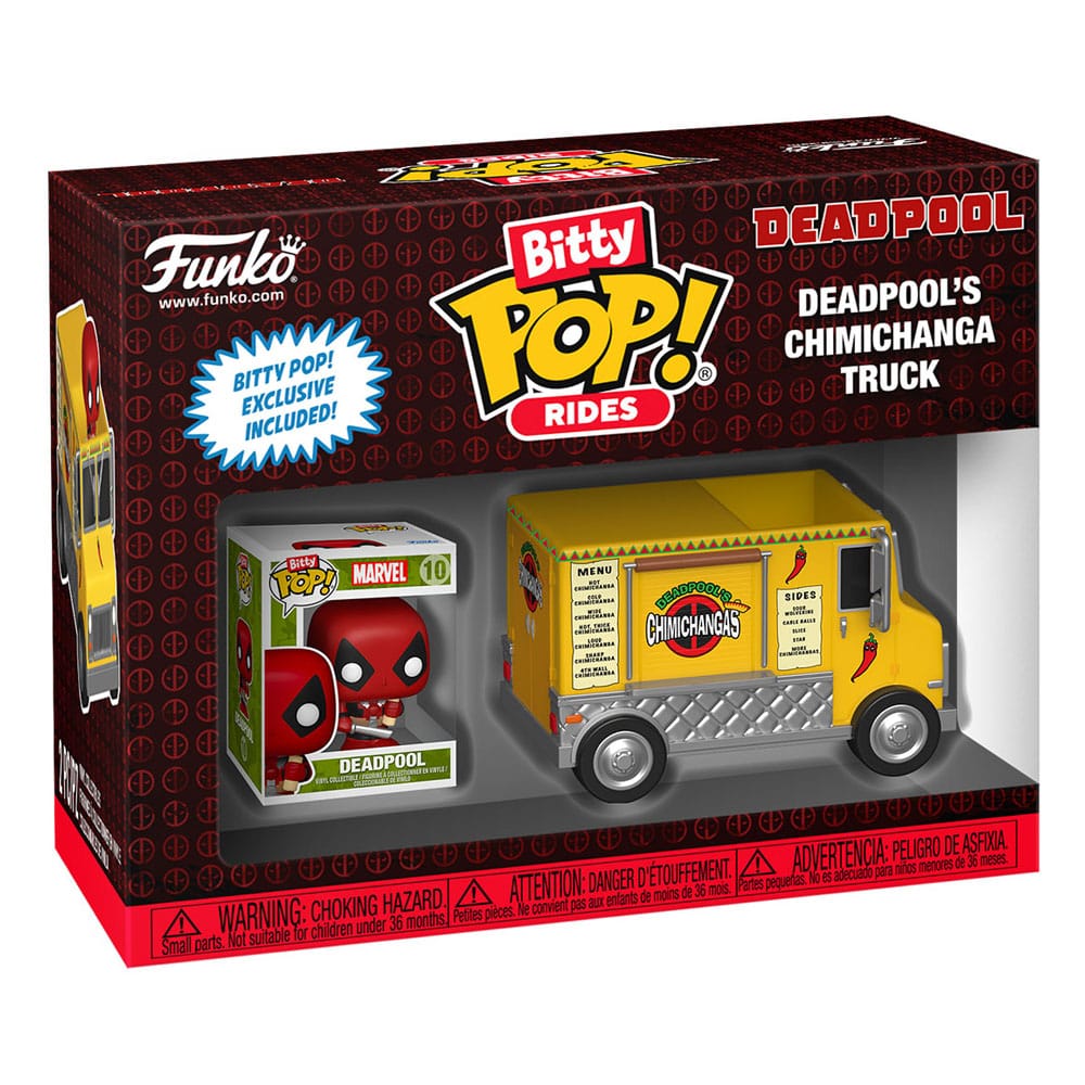 Marvel POP! Rides Vinyl figurine Deadpool w/Chimichanga Truck 2,5 cm