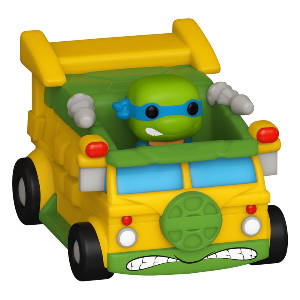 Les Tortues Ninja POP! Rides Vinyl figurine Leonardo w/Van 2,5 cm