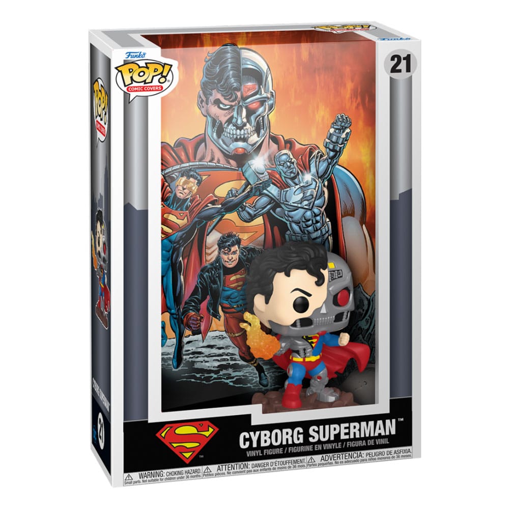 DC Comics POP! Comic Cover Vinyl Figurine Cyborg Superman 9 cm